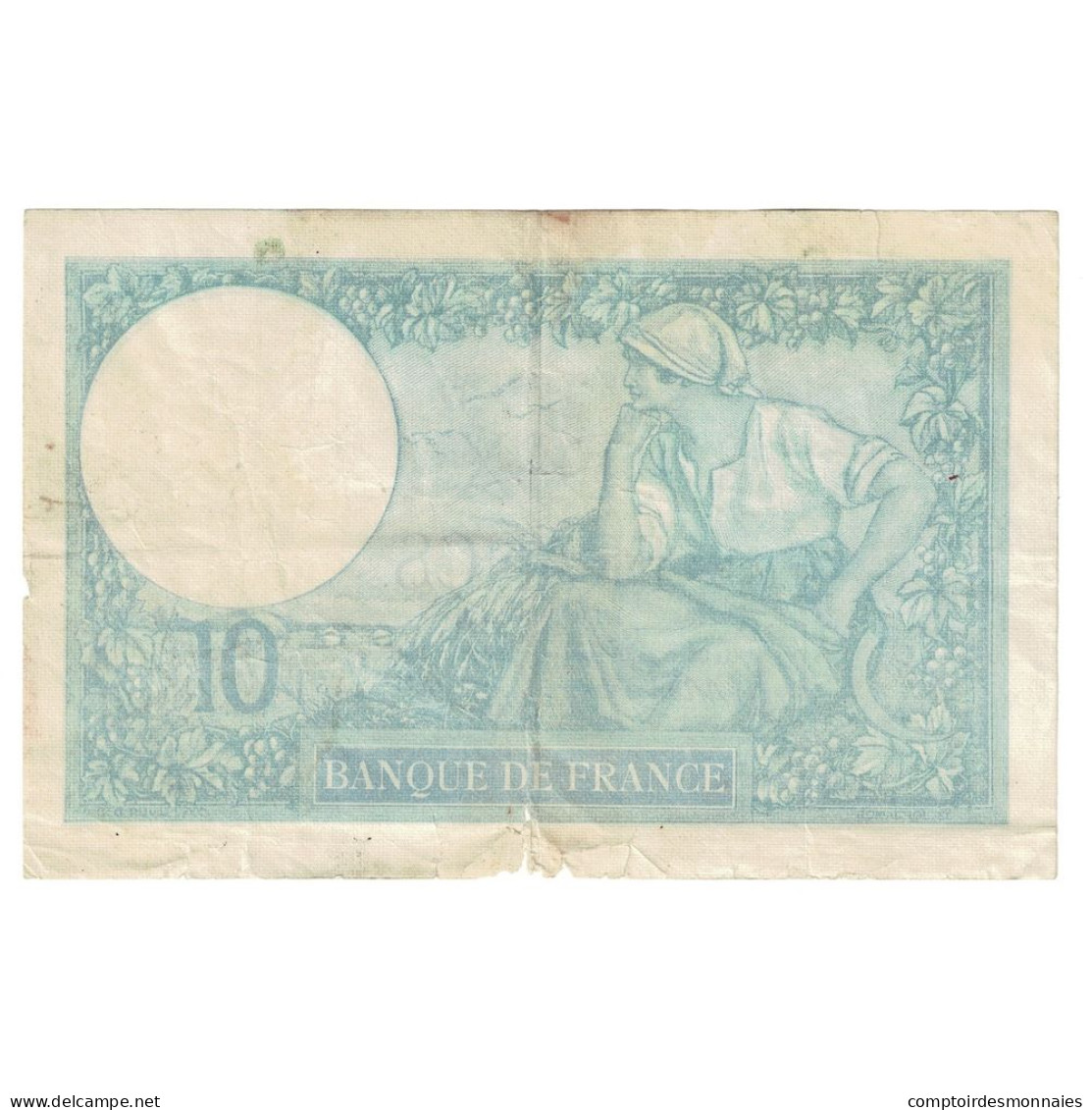 France, 10 Francs, Minerve, 1941, 1941-01-09, TB+, Fayette:7.27, KM:84 - 10 F 1916-1942 ''Minerve''