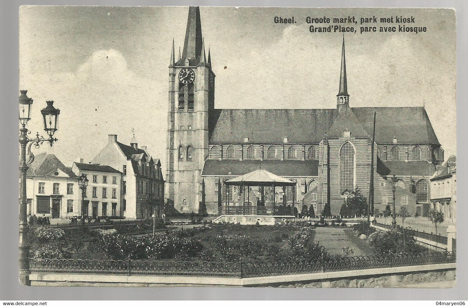 ***  GHEEL  ***   -  Groote Markt , Park Met Kiosk - Geel