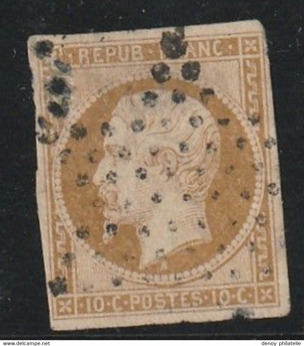 France N° 9 Oblitération étoile De Paris Avec Un Petit Clair En Bas - 1852 Luis-Napoléon