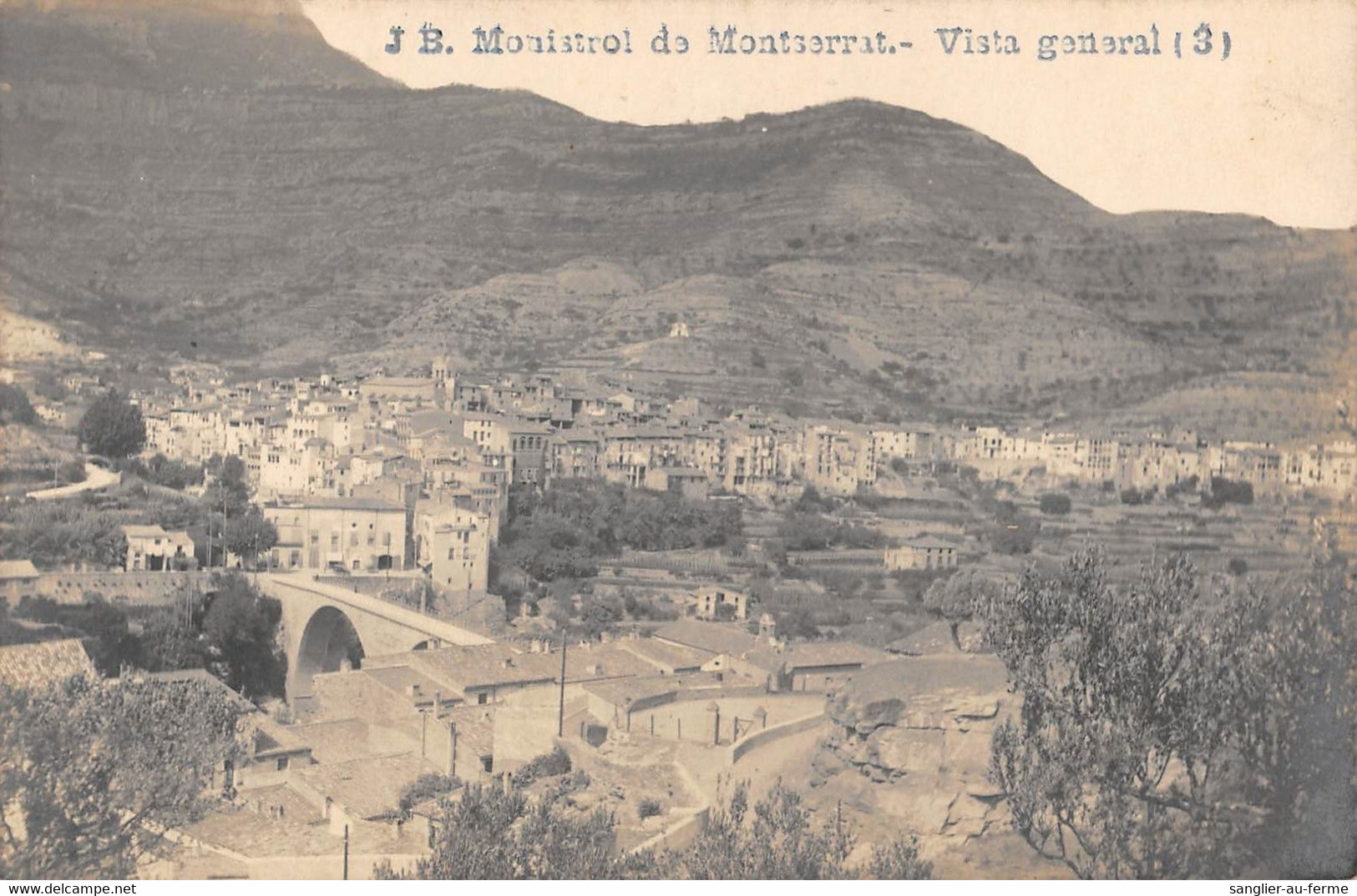 CPA ESPAGNE MONISTROL DE MONTSERRAT VISTA GENERAL - Andere & Zonder Classificatie