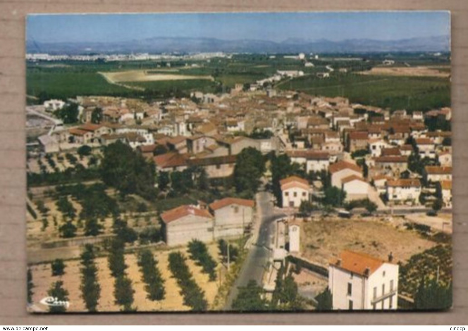 CPSM 66 - CABESTANY - Vue Générale Aérienne - TB PLAN D'ensemble Du Village Et De L'intérieur Rues Détails Maisons - Cabestany