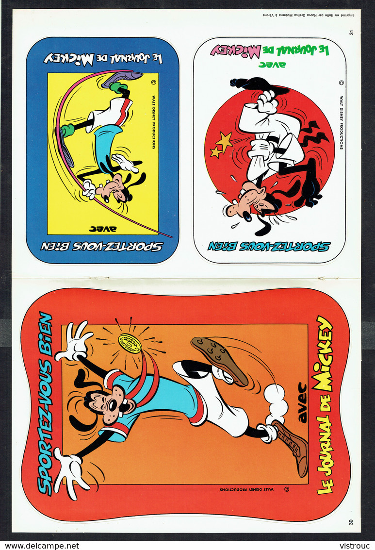 3 Stickers Représentant "DINGO" - Walt DISNEY - Supplément Au "Journal De Mickey". - Autocolantes
