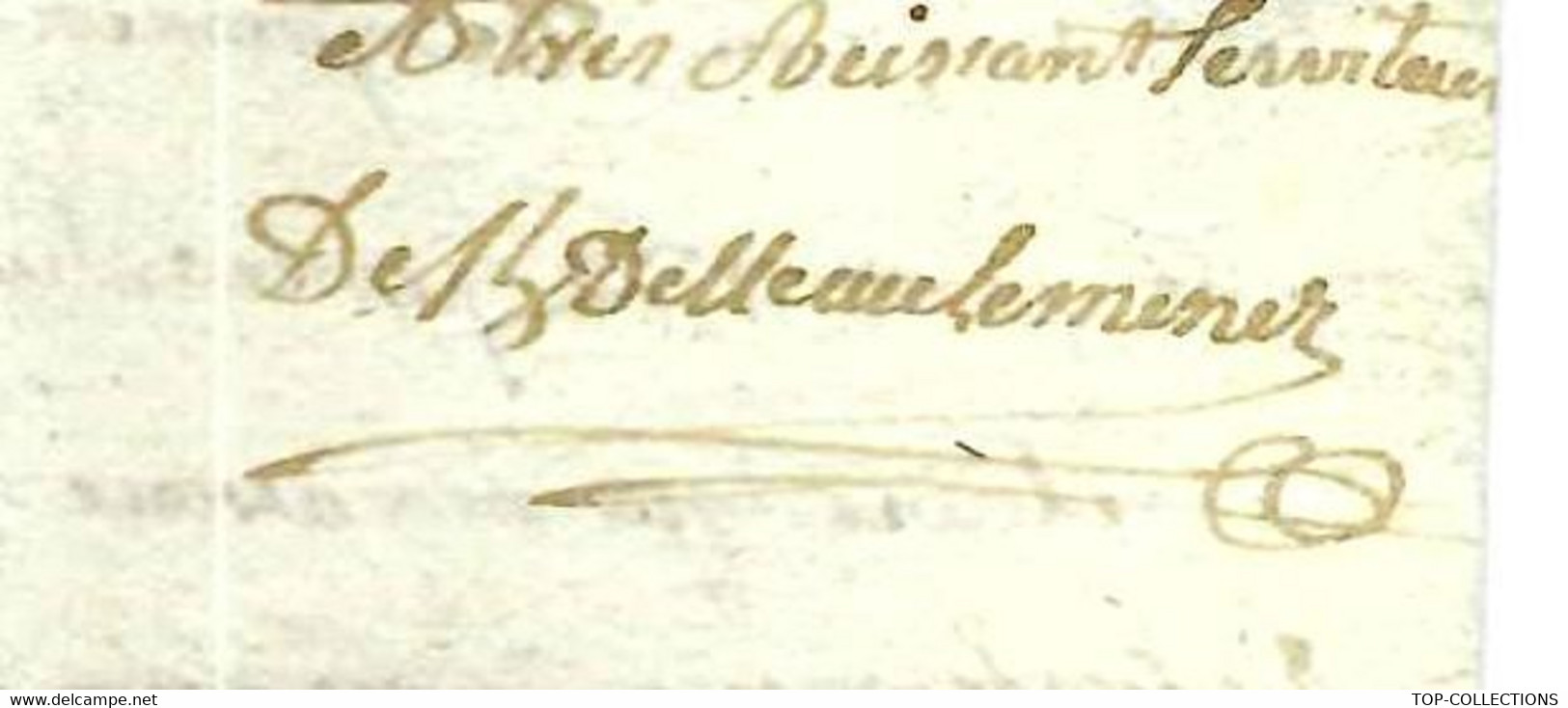 1778 ANCIEN REGIME LETTRE Signée Pour Bourgeois Receveur Général Des Fermes Ancien Régime Lorient - ... - 1799