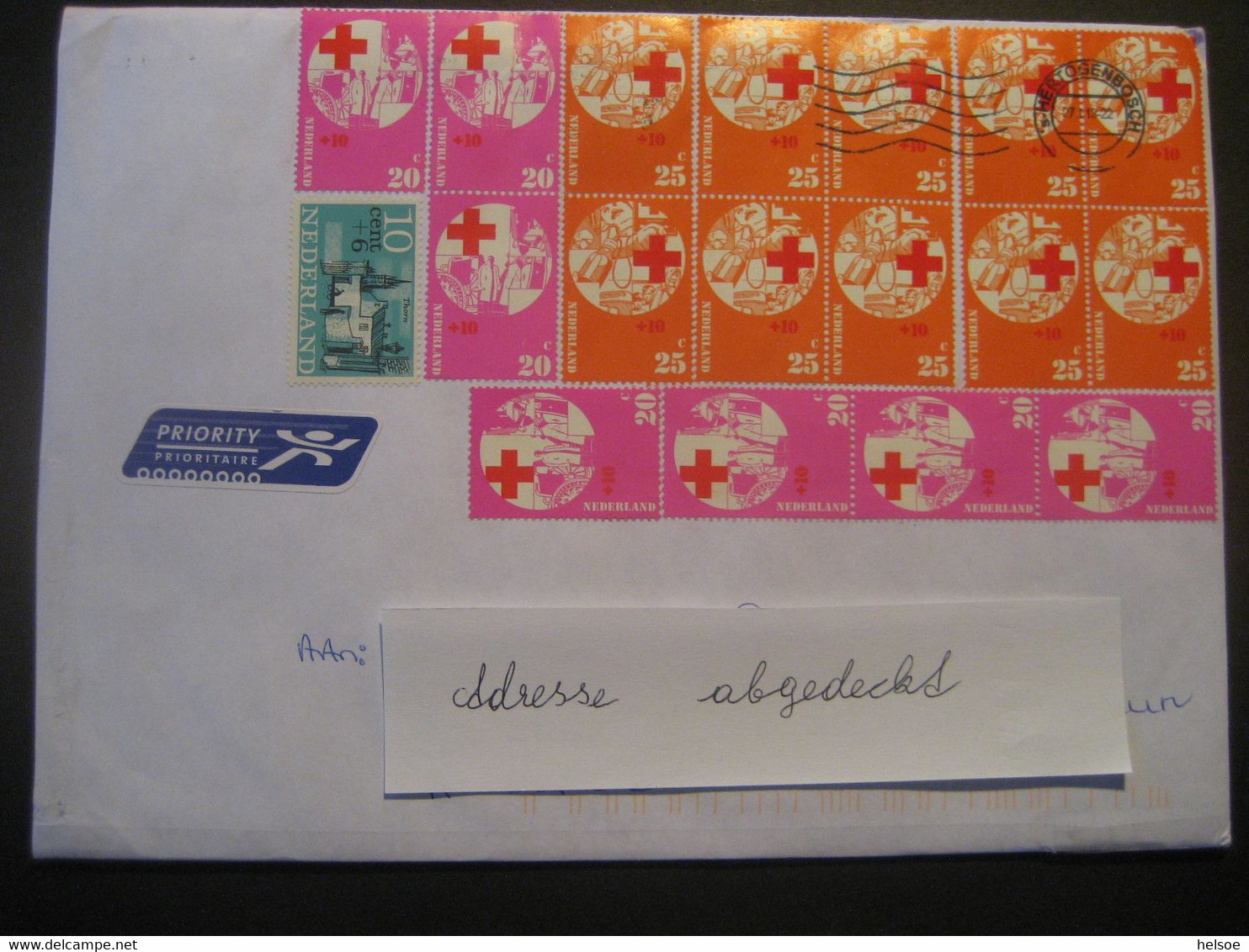 Niederlande 2013- Bedarfs-Beleg Gelaufen Von Hertogenbosch Nach Österreich, 14 Marken Ungestempelt - Storia Postale