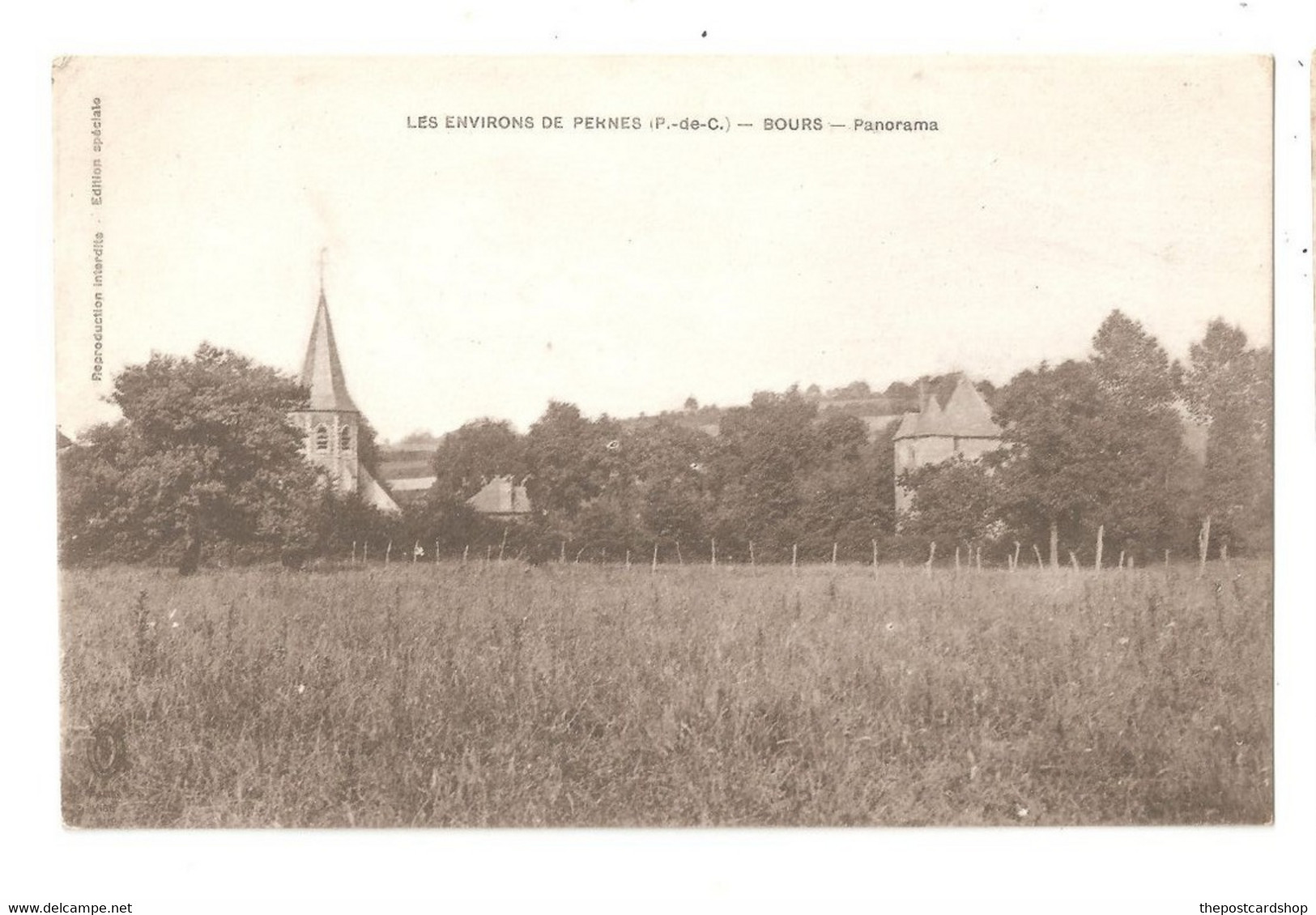 Les Environs De Pernes (62) - Bours - Panorama - CPA - Autres & Non Classés