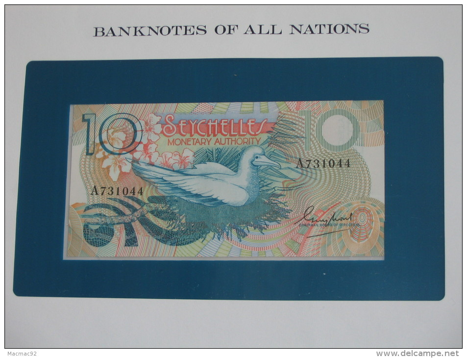 10 Ten Rupees  - SEYCHELLES  - Billet Neuf  - UNC - !!!   **** EN  ACHAT IMMEDIAT  **** - Seychelles