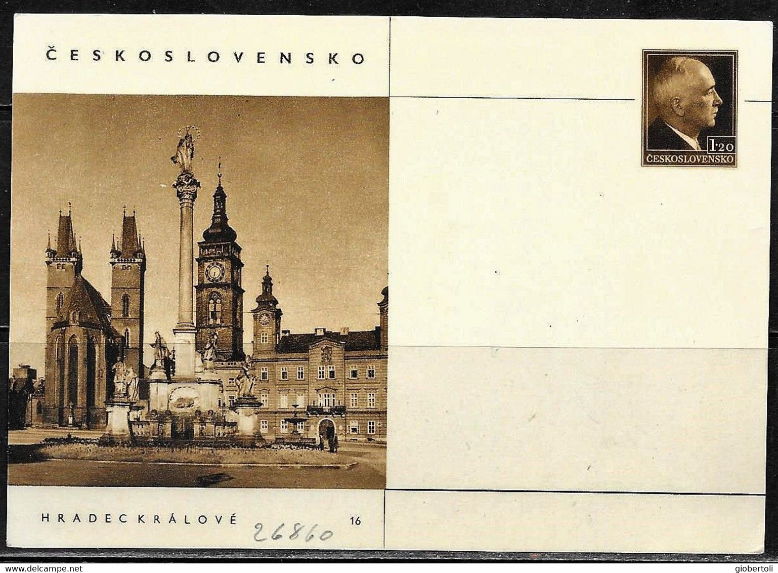 Cecoslovacchia/Czechoslovakia/Tchécoslovaquie: Intero, Stationery, Entier, Torre Dell'orologio, Clock Tower, Tour De L'h - Clocks