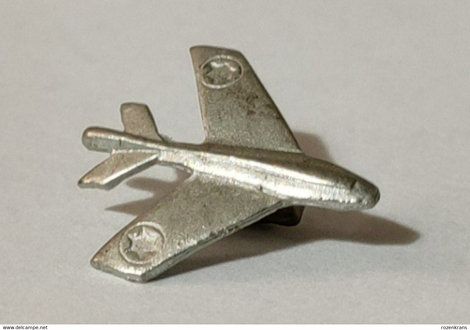 ISRAEL Small Old Military IDF ZAHAL Pin Cap Badge Judaica Jew Jews Jewish Beret Insignia Airforce (?) Avion De Chasse - Sonstige & Ohne Zuordnung