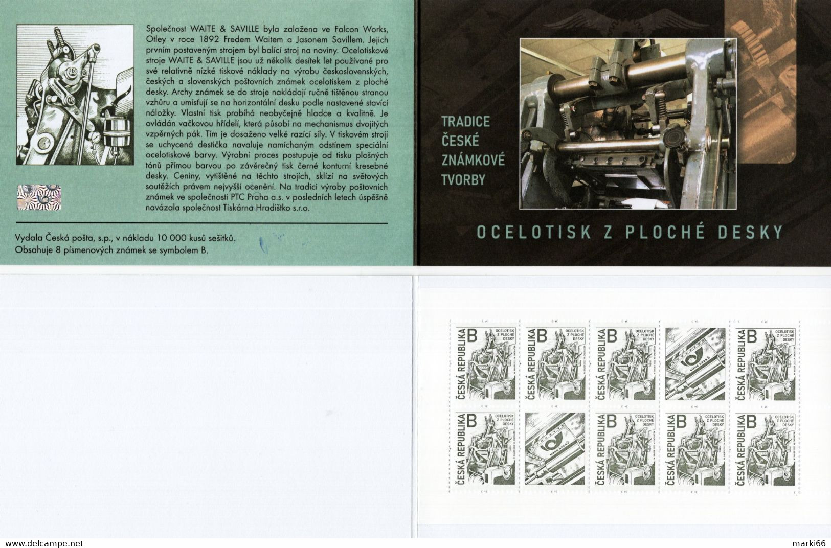 Czech Republic - 2022 - Tradition Of Czech Stamp Design - Recess Print From Flat Plates - WAITE - Mint Stamp Booklet - Nuevos