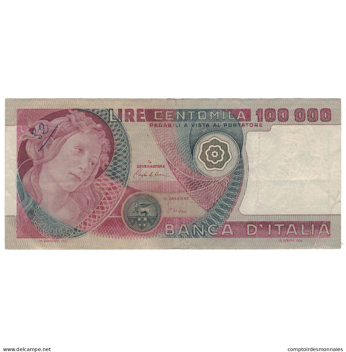 Billet, Italie, 100,000 Lire, 1978-1980, KM:108b, TTB - 100.000 Lire