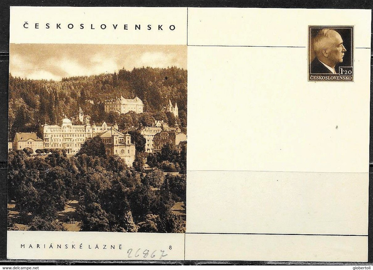 Cecoslovacchia/Czechoslovakia/Tchécoslovaquie: Intero, Stationery, Entier, Le Terme, The Spa, Les Thermes - Kuurwezen