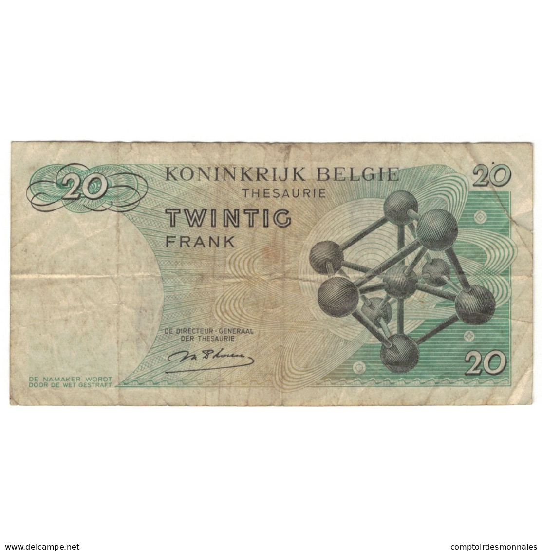 Billet, Belgique, 20 Francs, 1964, 1964-06-15, KM:138, B - Autres & Non Classés