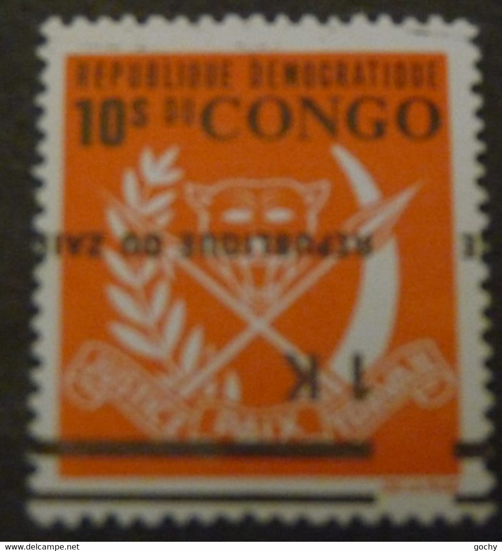 ZAÏRE : 1977 :    N° 906 -V **     --cat : 8€ Surcharge Renversée - Unused Stamps