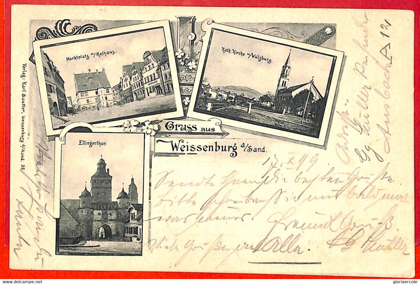 Aa7970 - Ansichtskarten VINTAGE POSTCARD: GERMANY Deutschland - Weissenburg GRUSS AUS - Weissenburg