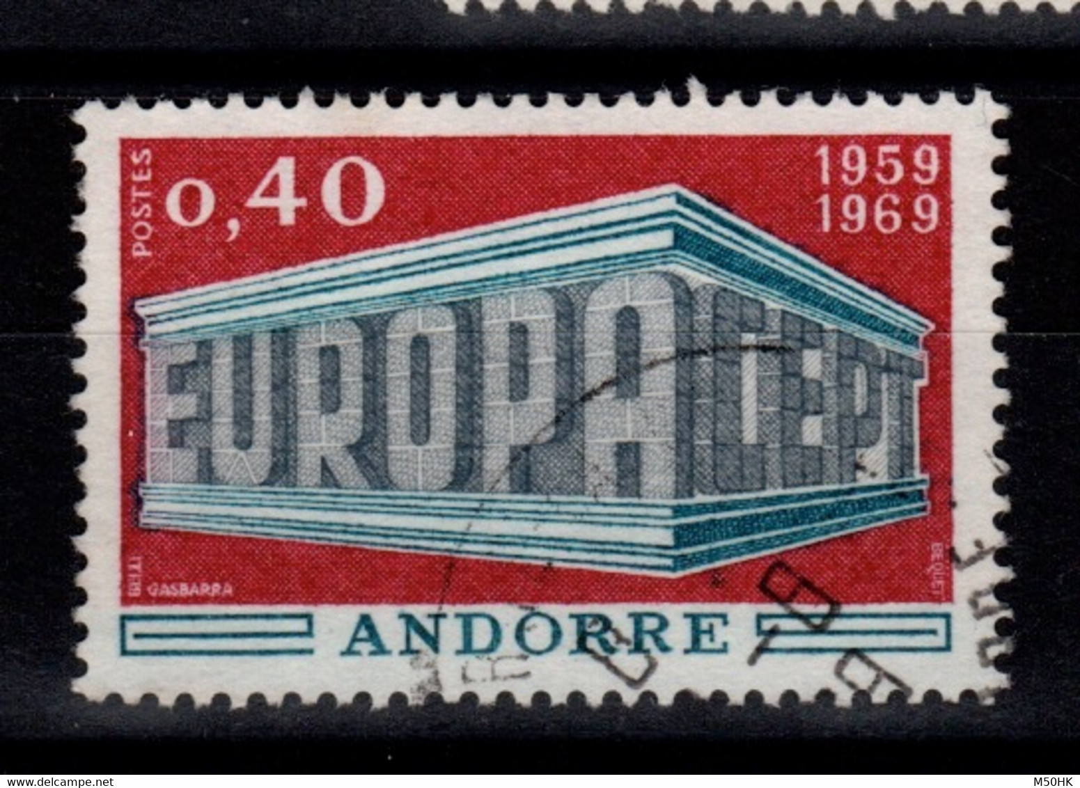Andorre - YV 194 Oblitere , Europa 1969 - Used Stamps