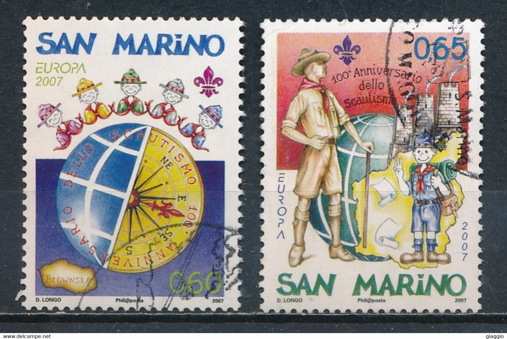 °°° SAN MARINO - Y&T N°2092/93 - 2007 °°° - Gebruikt