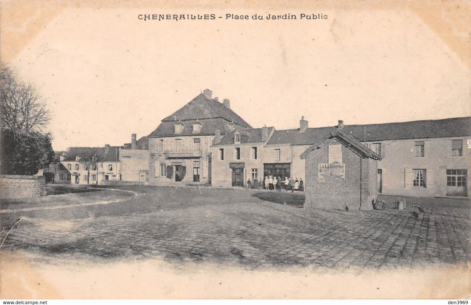 CHENERAILLES - Place Du Jardin Public - Publicité Journal La Lanterne - Chenerailles