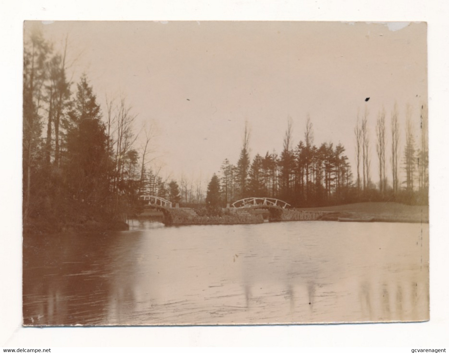 LEDE  SUPER ZELDZAAM  FOTO 1902  9.5 X 7 CM   KASTEEL MEESEN AUGUSTINESSEN PARK   2 SCANS - Lede