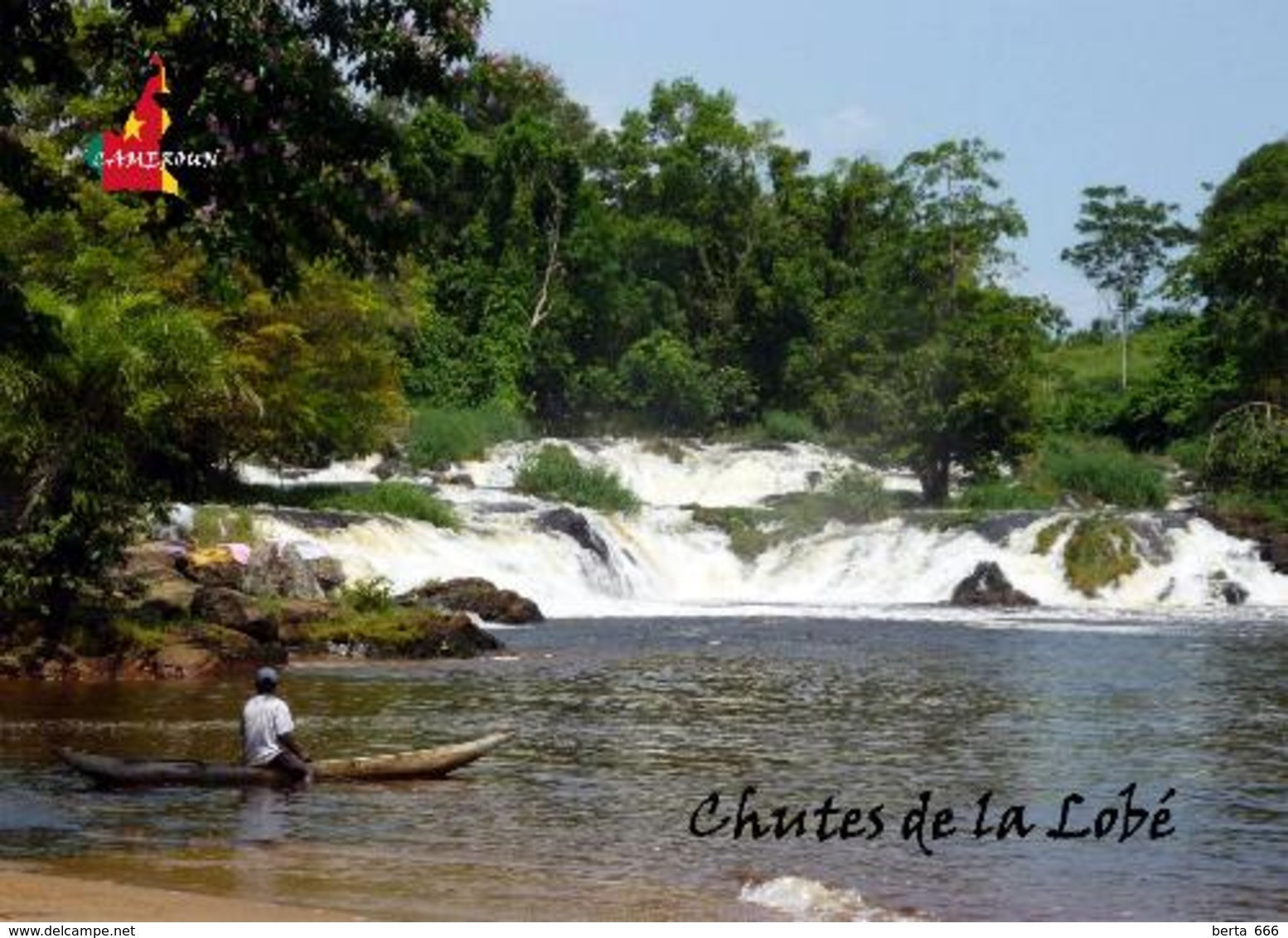 Cameroon Lobe Waterfalls New Postcard Kamerun Cameroun - Cameroun