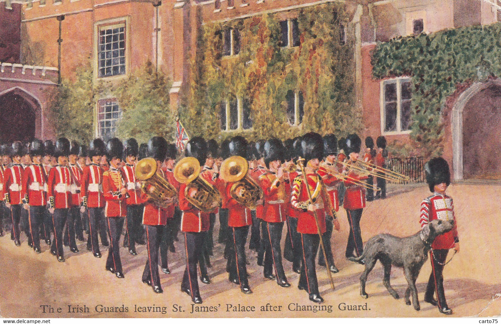 Illustrateurs - Tuck - Militaria - The British Army - The Irish Guards - Fanfare - Chien Lévrier - Tuck, Raphael