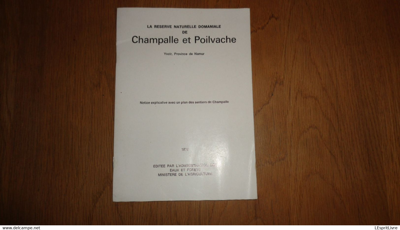 LA RESERVE NATURELLE DOMANIALE DE CHAMPALLE Et POILVACHE Régionalisme Yvoir Château Meuse Nature Sentiers - Belgique