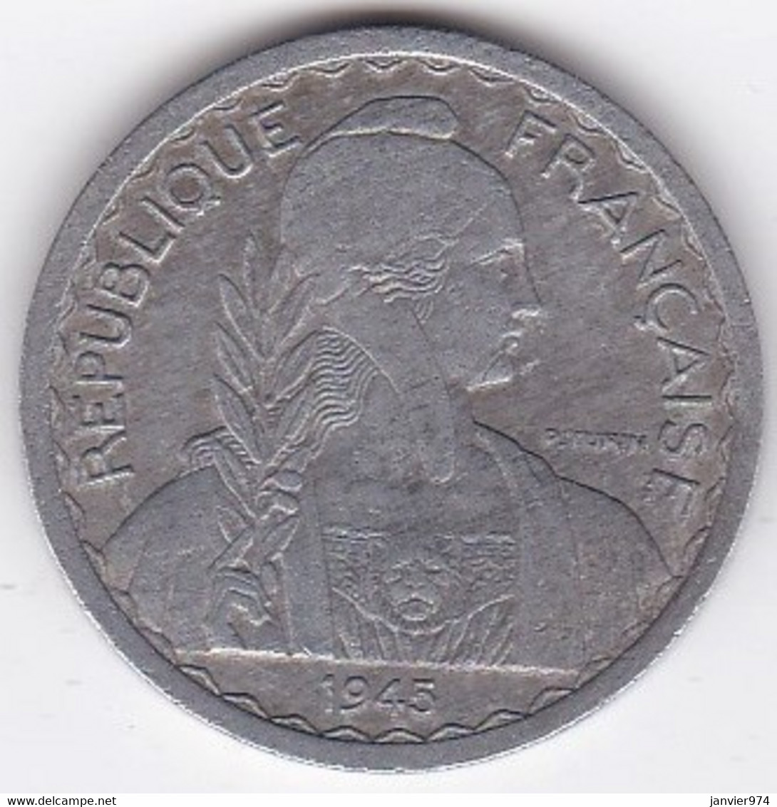 Indochine Française. 20 Cent 1945 Paris. Aluminium - French Indochina