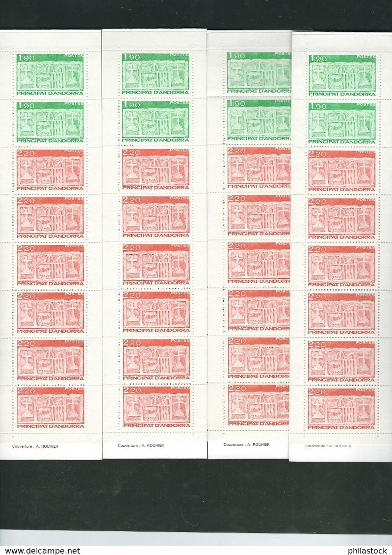 ANDORRE lot timbres tous luxes ** blocs coins datés dates différentes en album Yvert