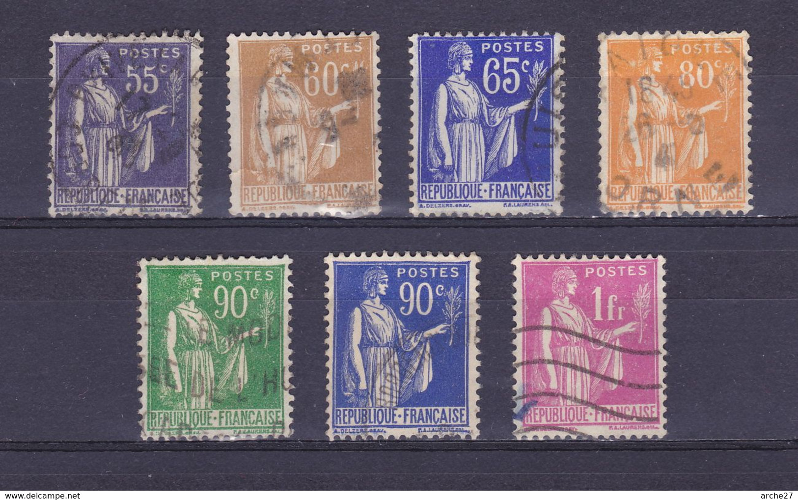 TIMBRE FRANCE N° 363 à 369 OBLITERE - Used Stamps