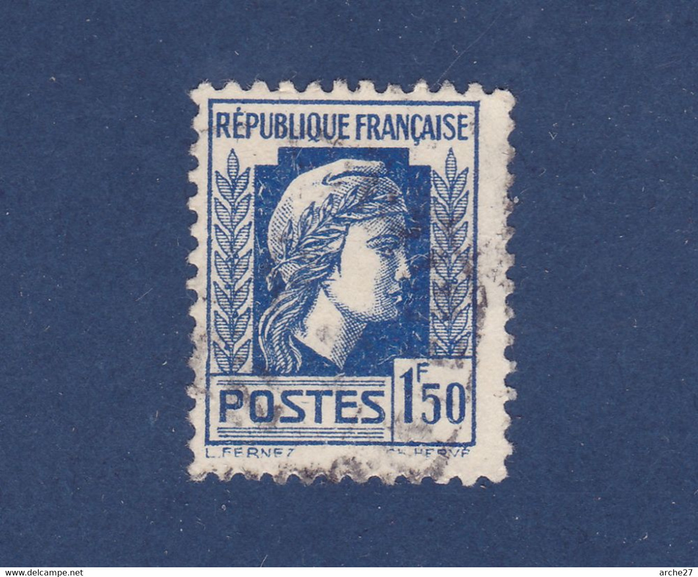 TIMBRE FRANCE N° 639 OBLITERE - 1944 Marianne Van Algerije