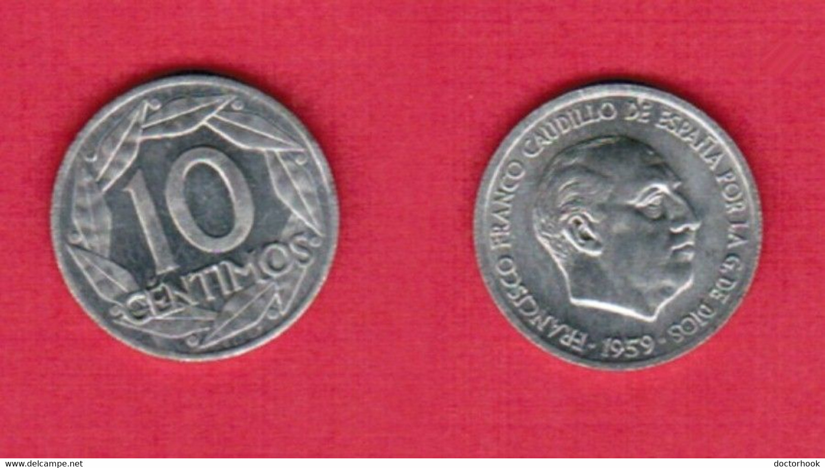 SPAIN   10 CENTIMOS 1959 (KM # 790) #6478 - 10 Centiemen