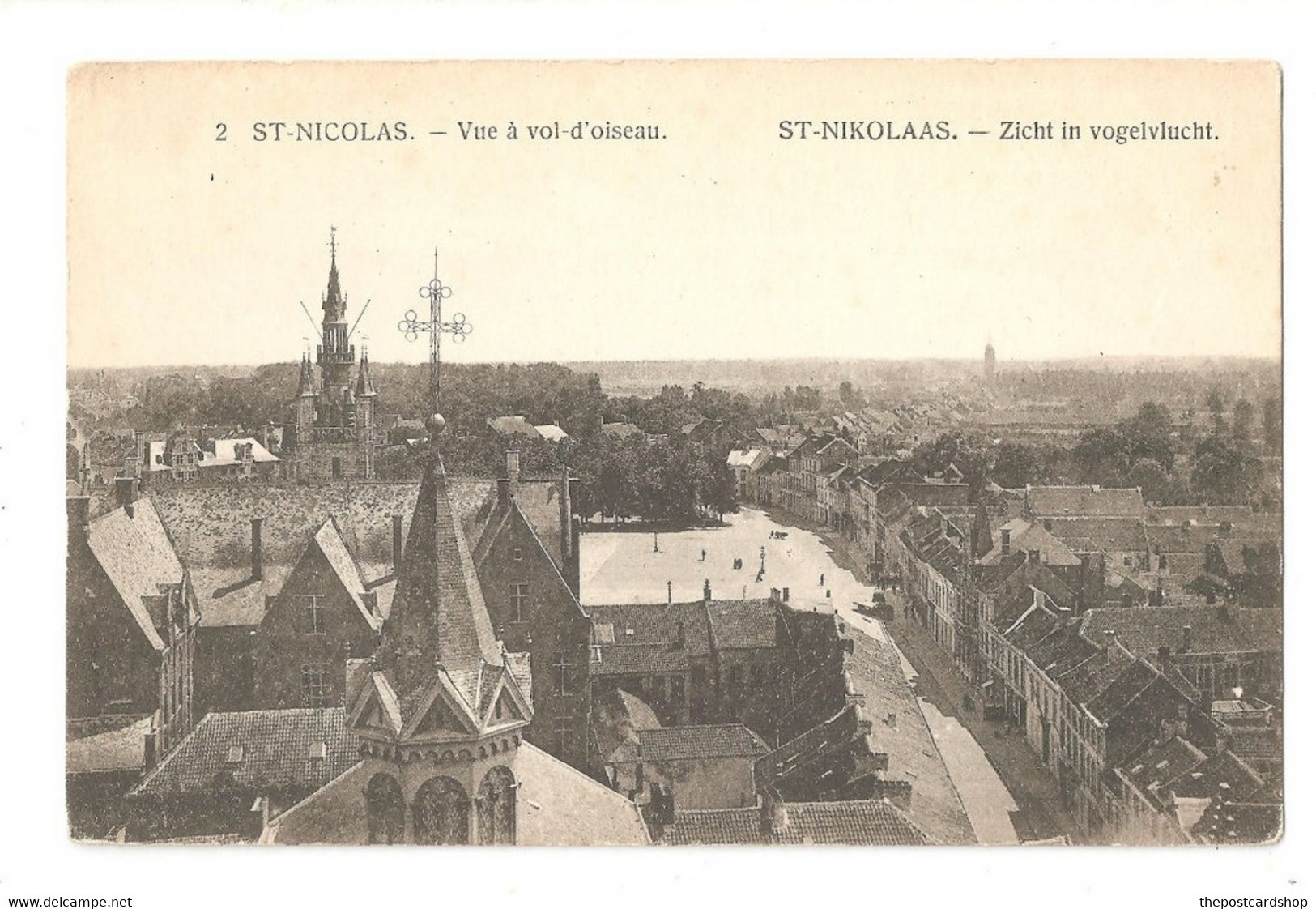 St Nicolas - St Niklaas. Vue à Vol D'oiseau - Zicht In Vogelvlucht UNUSED - Sint-Niklaas