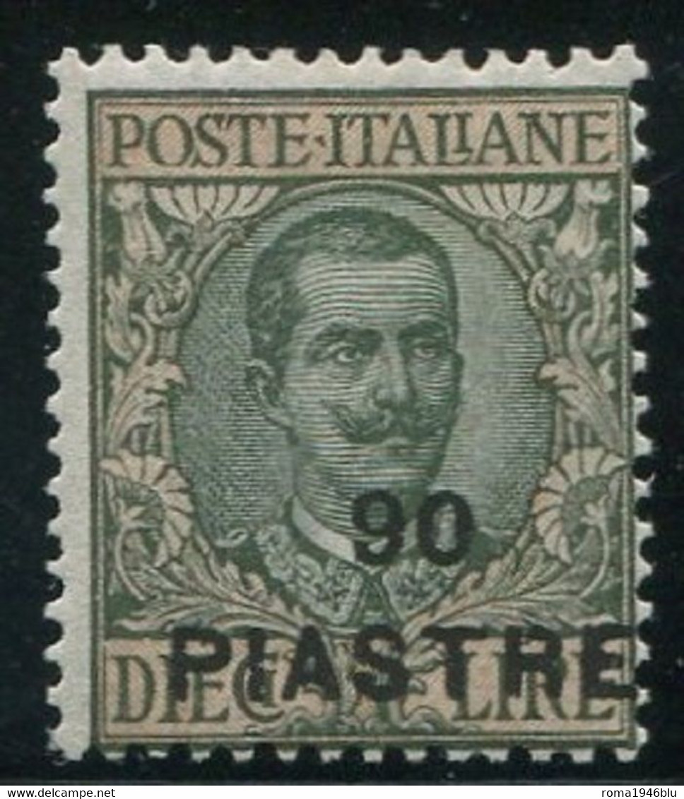 LEVANTE COSTANTINOPOLI 1922 90 PI SU 10 LIRE SASSONE N. 57 ** MNH C. DIENA - Europese En Aziatische Kantoren