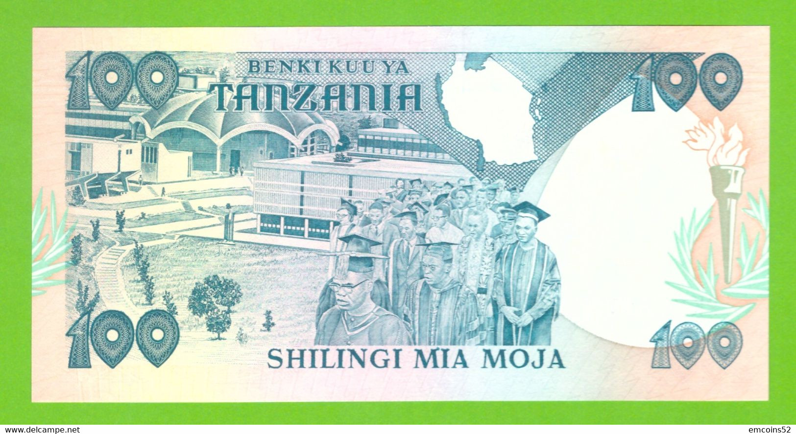 TANZANIA 100 SHILLINGS 1986  P-14b  UNC - Tanzanie