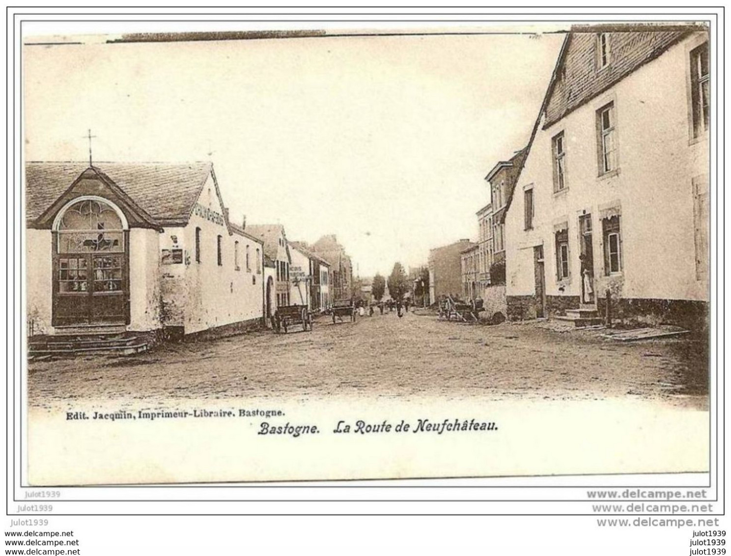 BASTOGNE ..-- Route De NEUFCHATEAU . 1902 De SIBRET Vers ARLON ( Melle M. MOLITOR ) . Voir Verso . - Bastogne