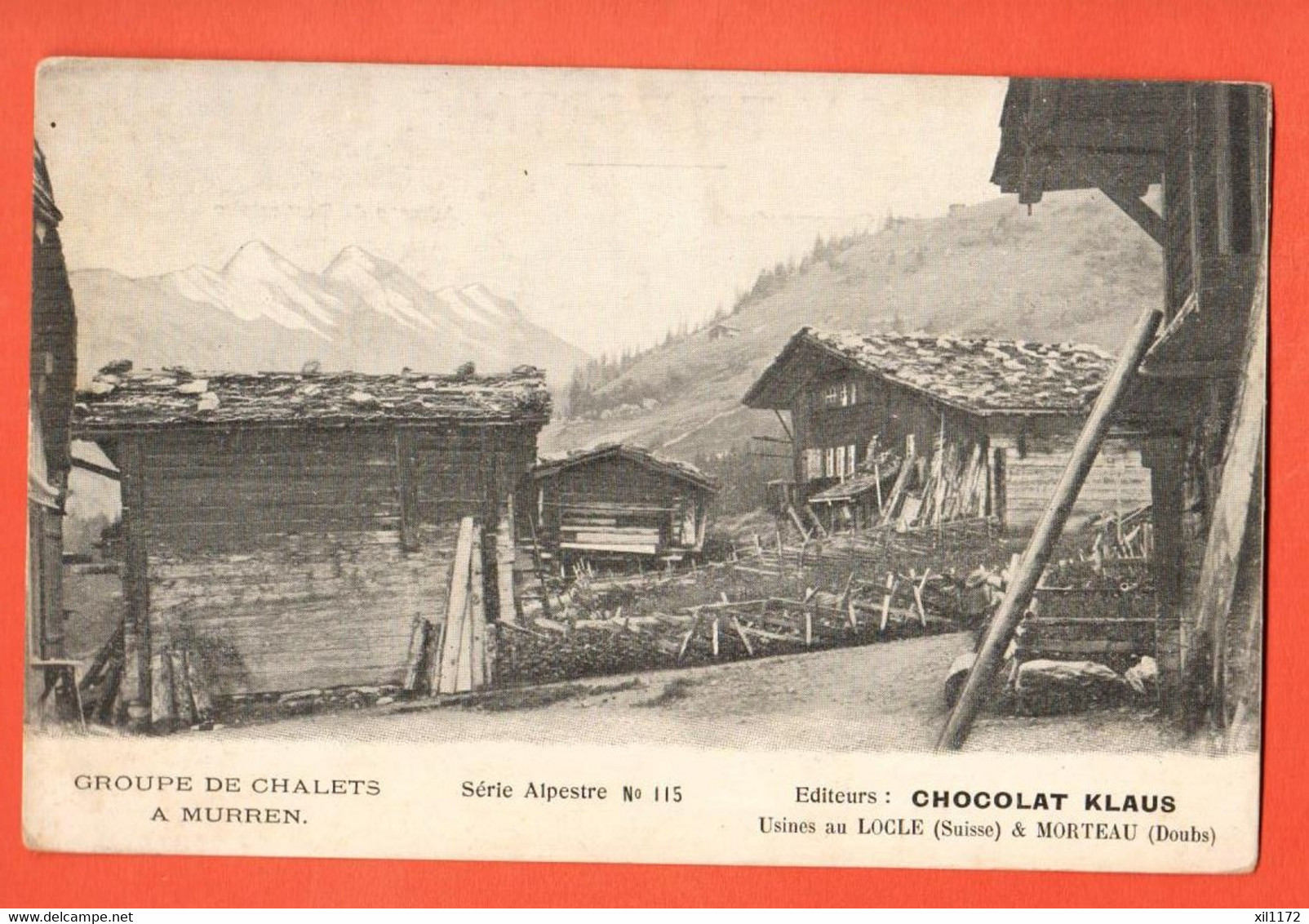 ZNI-10  Mürren  Groupe De Chalets  Serie Alpestre  No 115  Nicht Gelaufen. - Mürren