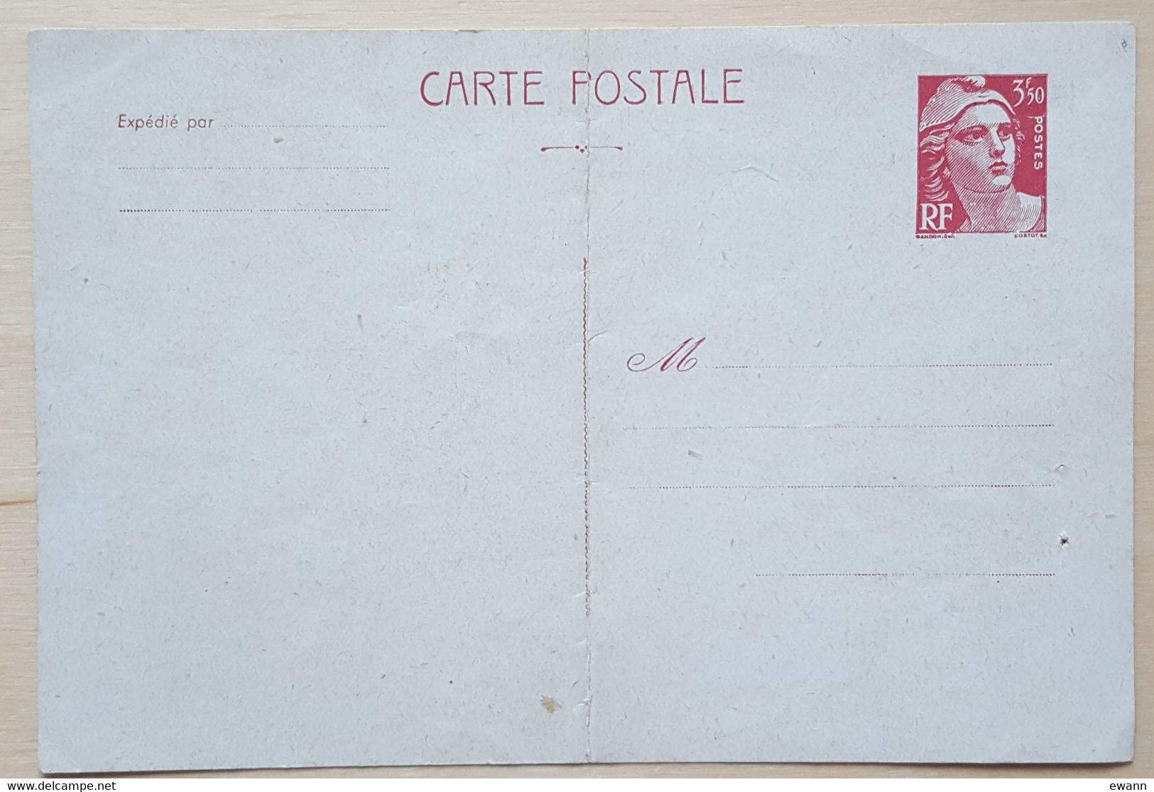 Entier Postal - 716B - MARIANNE DE GANDON - Neuf - Cartes Postales Types Et TSC (avant 1995)