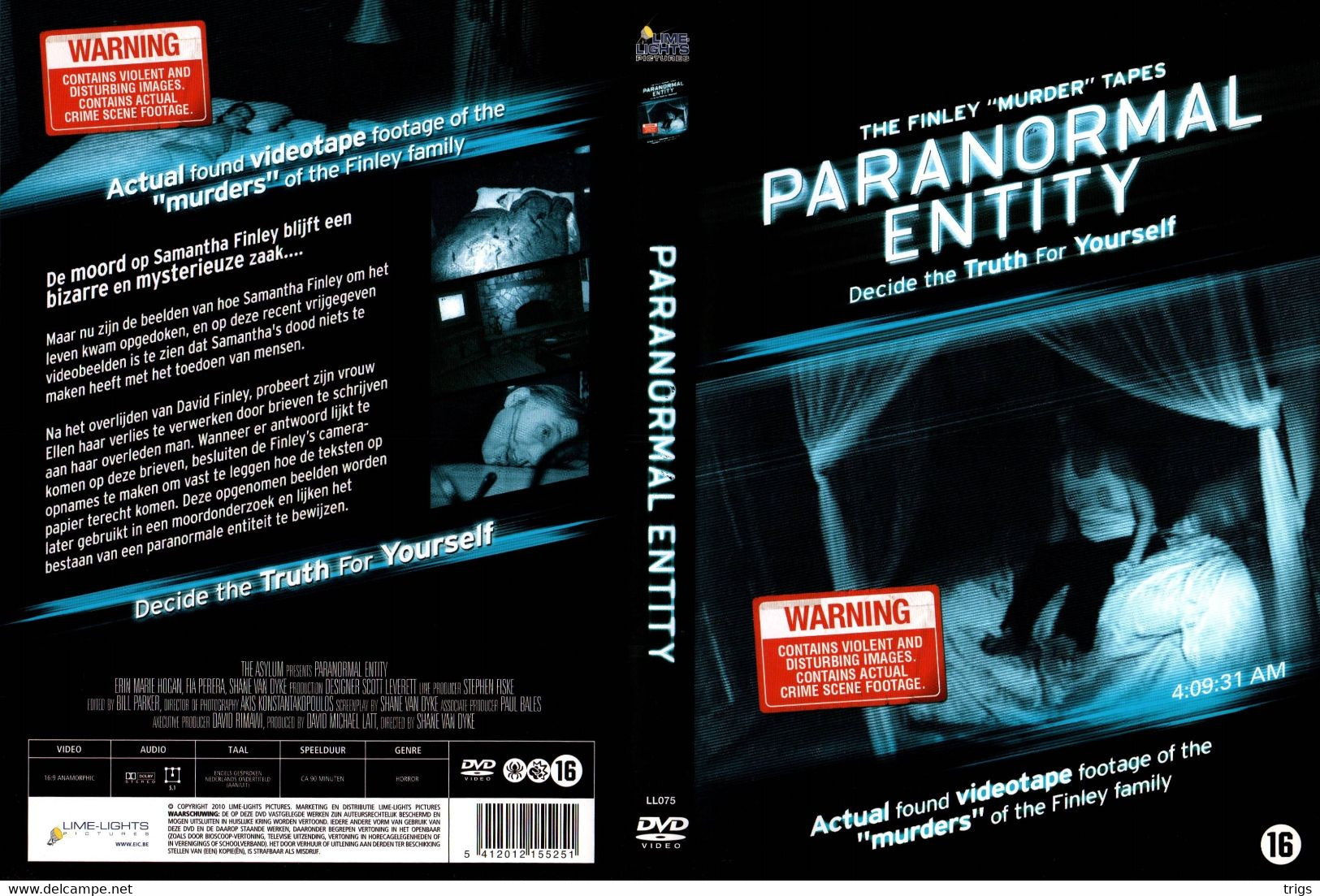 DVD - Paranormal Entity - Horreur