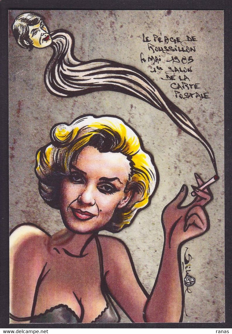 CPM Carrière Louis Par Jihel Tirage 30 Exemplaires Numérotés Signés Marilyn Monroe - Carrière, Louis