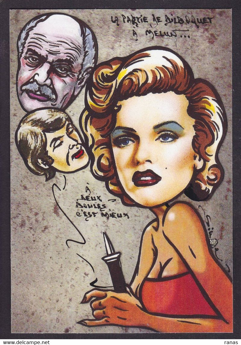 CPM Carrière Louis Par Jihel Tirage 30 Exemplaires Numérotés Signés Marilyn Monroe Bilboquet Aslan - Carrière, Louis