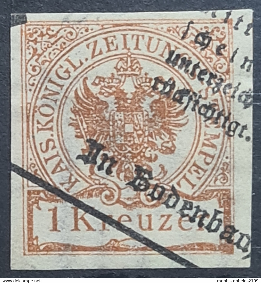 AUSTRIA 1890 - Canceled - ANK 7 - Zeitungsstempelmarke 1kr - Zeitungsmarken