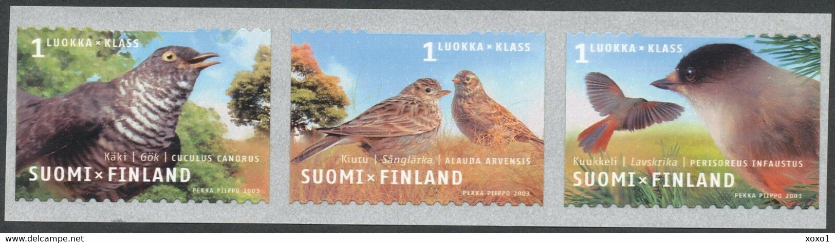 Finland 2003 MiNr. 1632 - 1634   Finnland Birds Common Cuckoo, Eurasian Skylark, Siberian Jay 3v MNH** 3.60 € - Sonstige & Ohne Zuordnung