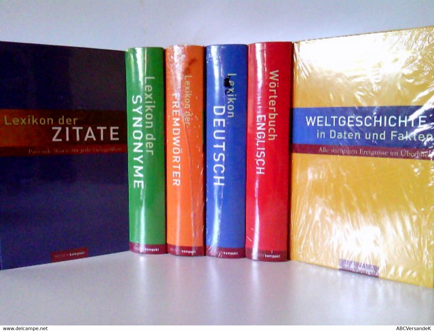 KONVOLUT/6 Bücher Wissen Kompakt: 1) Lexikon Deutsch: Rechtschreibung - Grammatik - Zeichensetzung; 2) Wörterb - Léxicos