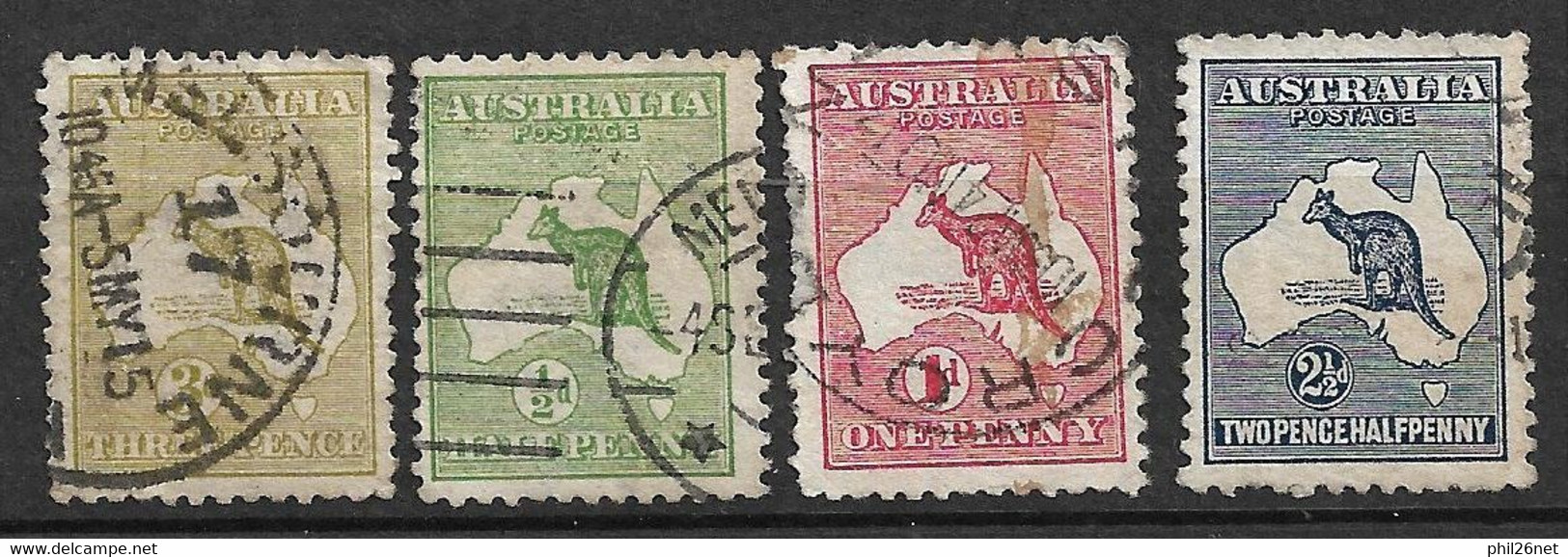 Australie      N°  1; 2 4  Et 5           Oblitérés     B/TB   - Used Stamps