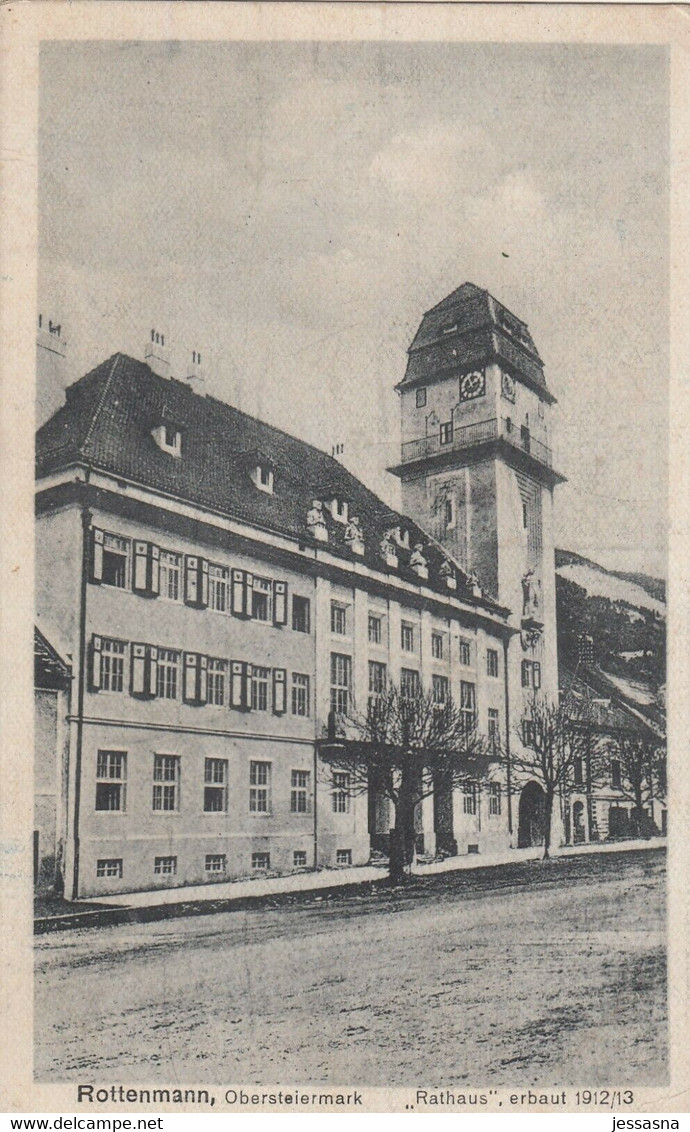 AK - Steiermark - ROTTENMANN - Das Rathaus 1914 - Rottenmann