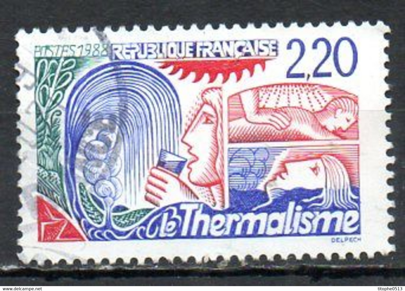 FRANCE. N°2556 Oblitéré De 1988. Le Thermalisme. - Kuurwezen