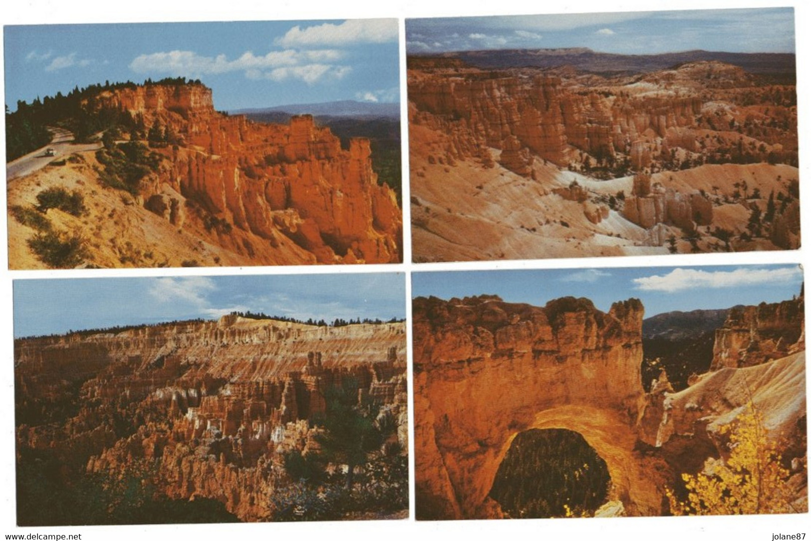 LOT DE 19 CARTES  PETIT FORMAT     -  UTAH     -   BRYCE CANYON NATIONAL PARK - Bryce Canyon