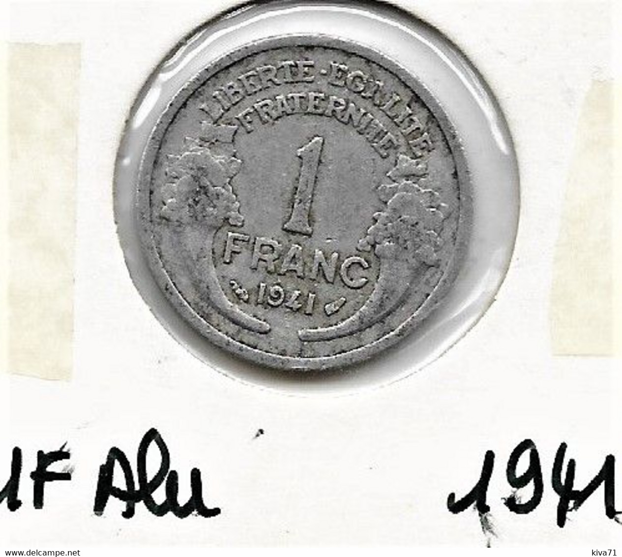 1 Franc  "Morlon" 1941  Alu TTB - 1 Franc