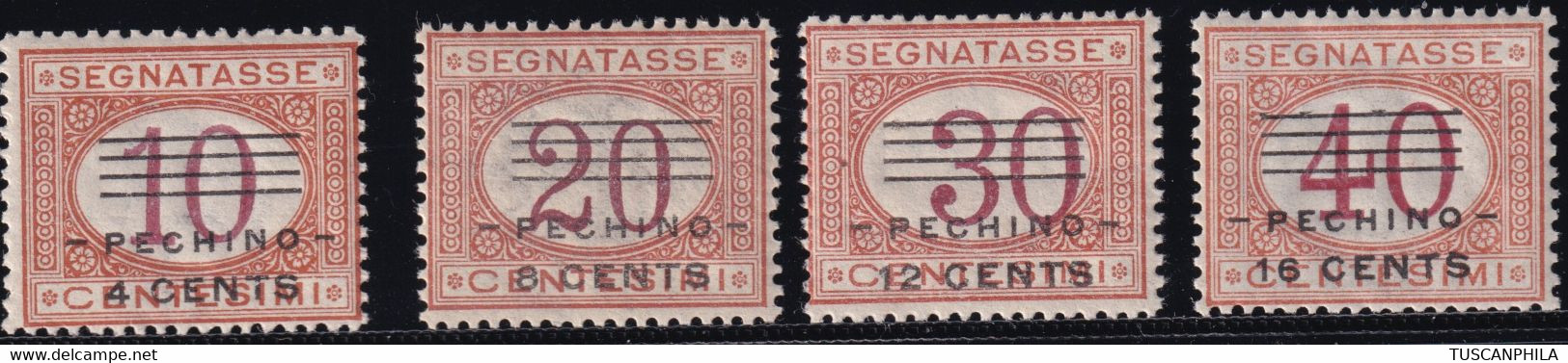 Pechino 1919 Segnatasse Serie Completa Sass. 9/12 MNH** Cv. 325 - Pekin