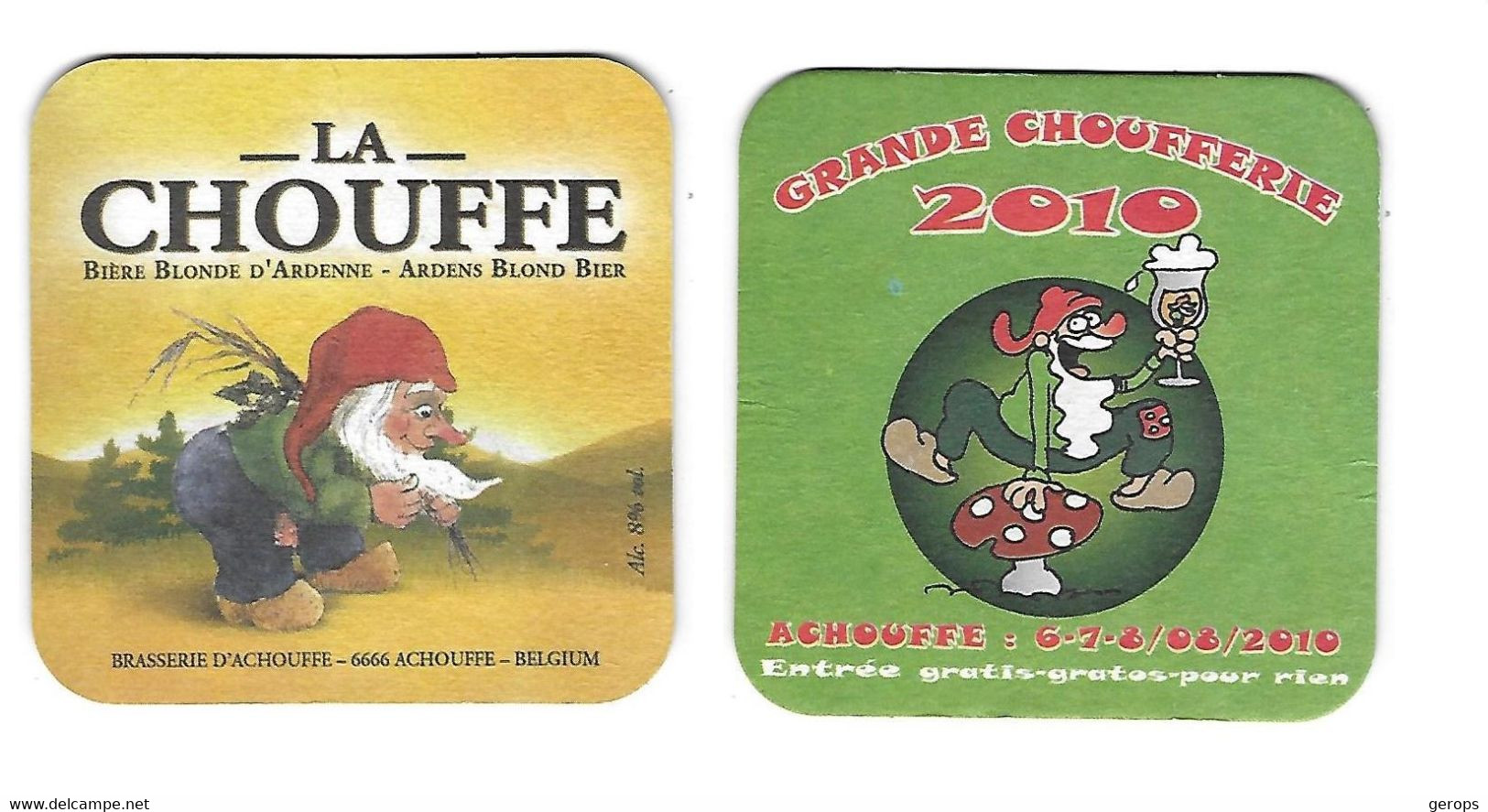 21a Brie La Chouffe Ardens Blond Rv Grande Choufferie 2010 - Beer Mats