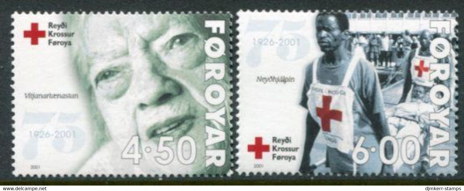 FAEROE ISLANDS 2001 Red Cross MNH / **.  Michel 391-92 - Faroe Islands